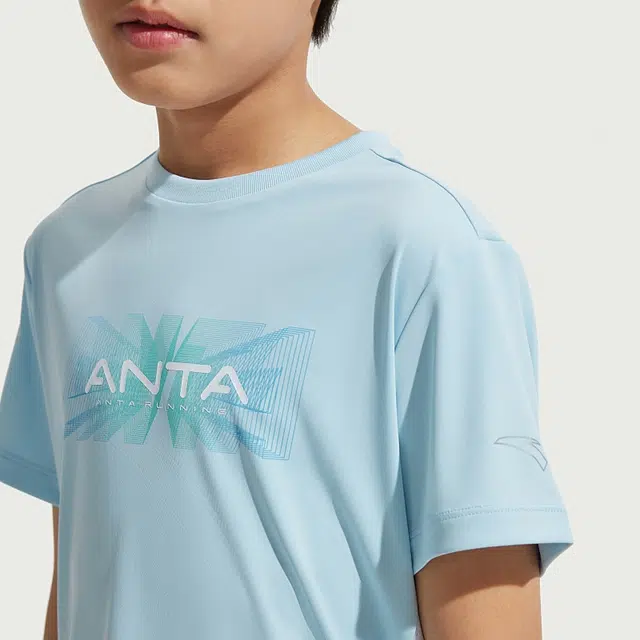 安踏儿童休闲运动套装 综训系列 舒适针织时尚上衣亲肤百搭长裤 青少年