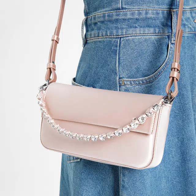 CHARLES&KEITH Noir/Light Pink