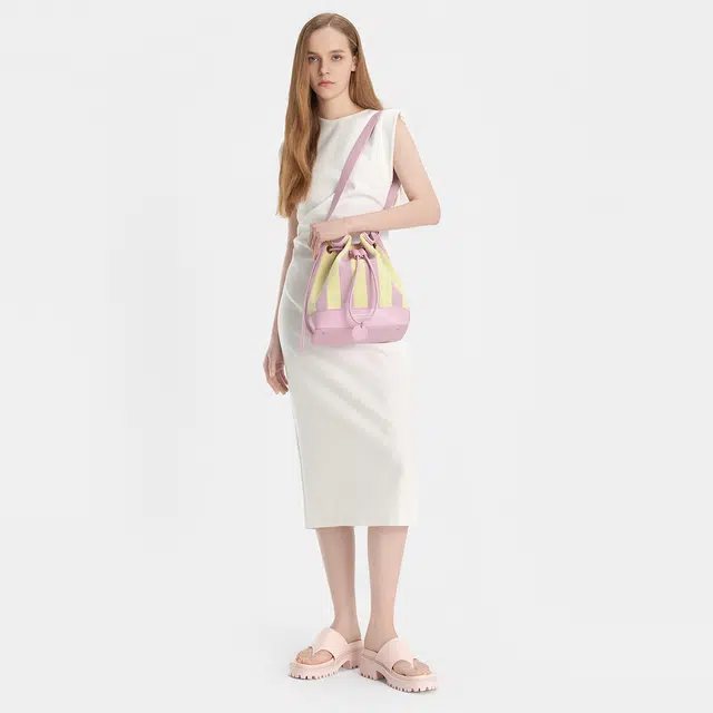 CHARLESKEITH ck PU 7cm ChalkBlackLight Pink