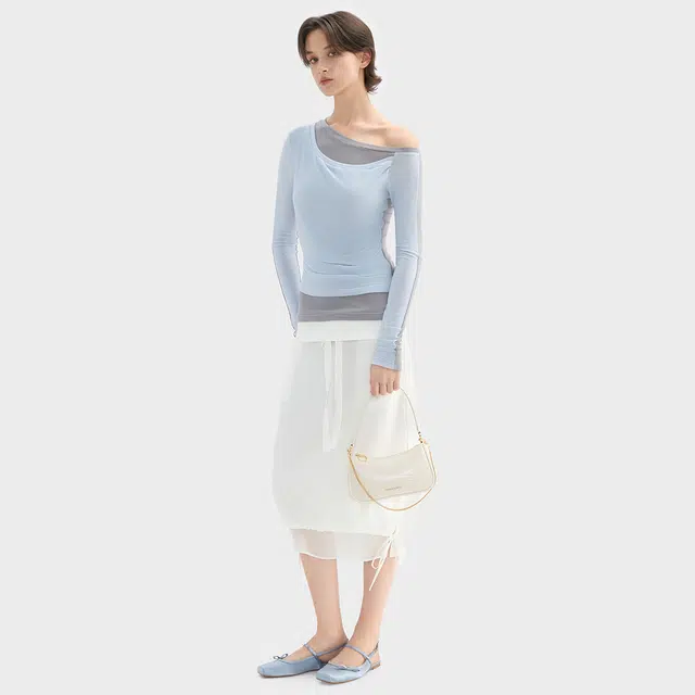 CHARLESKEITH ck PU Cream CrocoBlack Croco