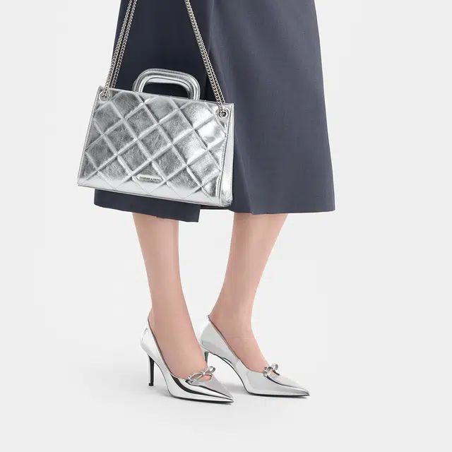 CHARLESKEITH ck PU 8.2cm Black BoxCARAMELSilver