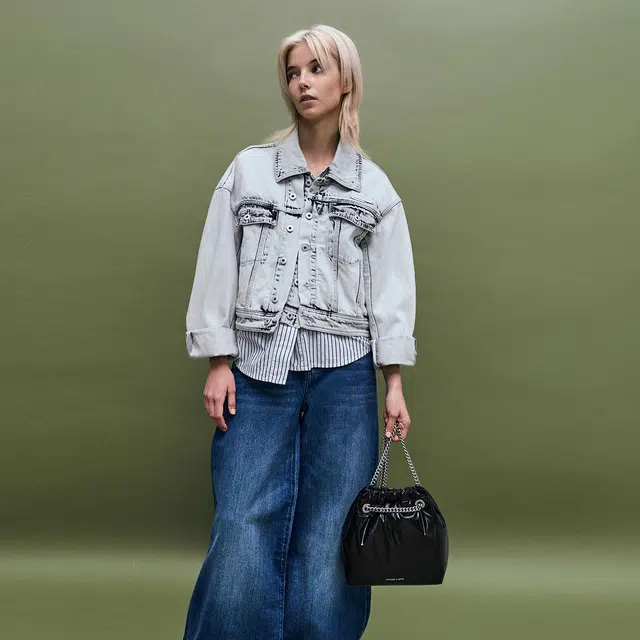 CHARLESKEITH ck PU NoirCreamPewter
