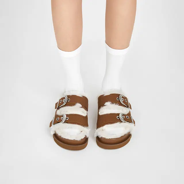 CHARLESKEITH ck EVA 3.5cm BrownSilverBeige