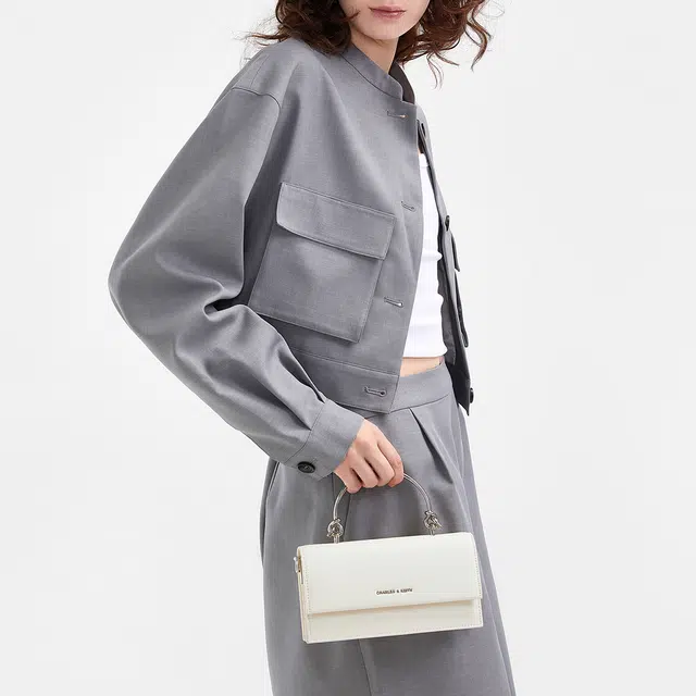 CHARLESKEITH ck PU CreamSilverDenim Blue
