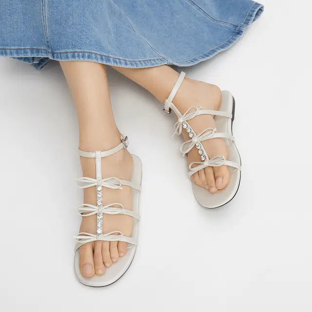 Charles & Keith Bow Detail Sandals