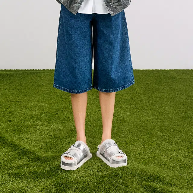 CHARLESKEITH ck EVA 3.5cm BrownSilverBeige