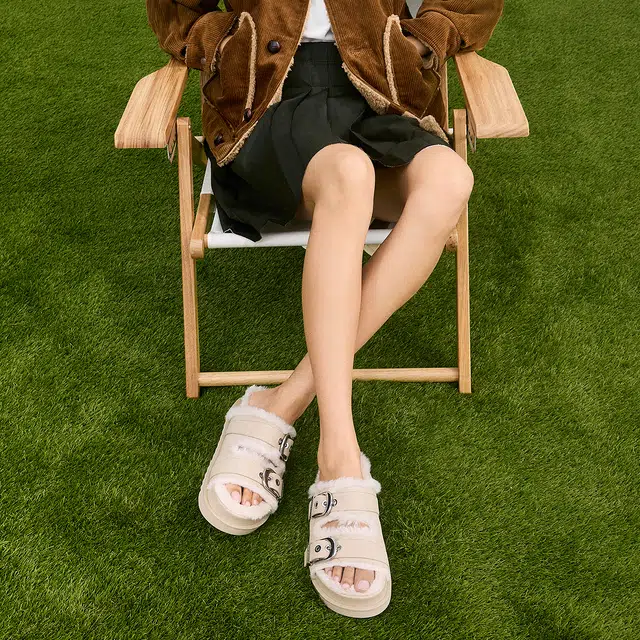 CHARLESKEITH ck EVA 3.5cm BrownSilverBeige