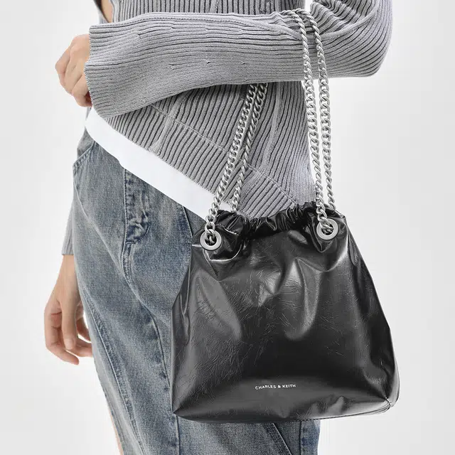 CHARLESKEITH ck PU NoirCreamPewter