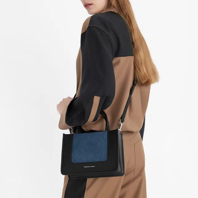 CHARLESKEITH ck PU Denim BlueTan