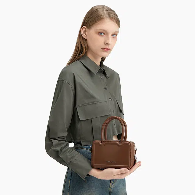 CHARLESKEITH ck PU ChocolateOatPinkSilver