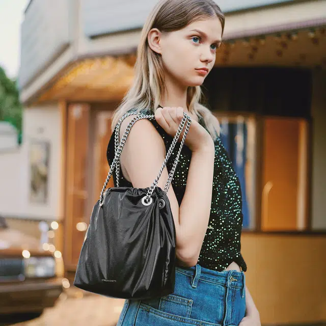 CHARLESKEITH ck PU NoirCreamPewter