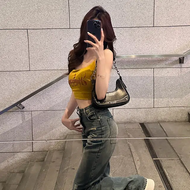 西木汀 魅力磁场 小众手提链条高级感 牛皮 单肩斜挎包 小号 女款 镭射银/深邃黑/米白色/干枯玫瑰粉