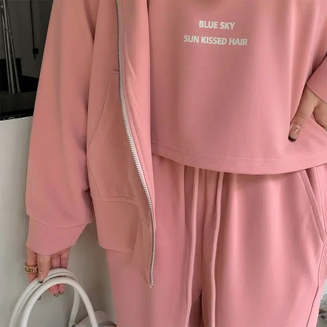 惟友 胖女生秋款秋装胖女孩显瘦穿搭胖妹妹胖人大码女装休闲套装 女款 舒适时尚少女感气质氛围感浪漫