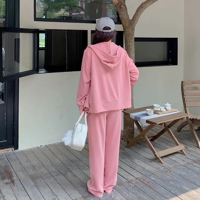 惟友 胖女生秋款秋装胖女孩显瘦穿搭胖妹妹胖人大码女装休闲套装 女款 舒适时尚少女感气质氛围感浪漫