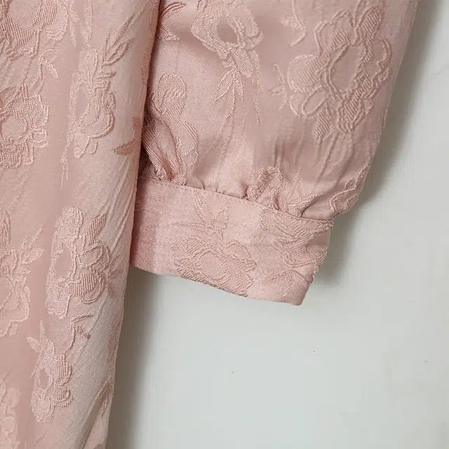 惟友 胖妹妹显瘦女装大码胖女生连衣裙秋装胖女孩穿搭裙子秋款旗袍裙 女款 新中式国风优雅提花