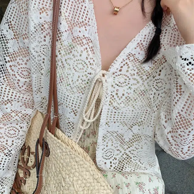 惟友 胖女生穿搭秋款秋装胖妹妹显瘦胖妹妹胖人清新氛围感碎花吊带裙缕空花边衫大码女装裙装套装 女款