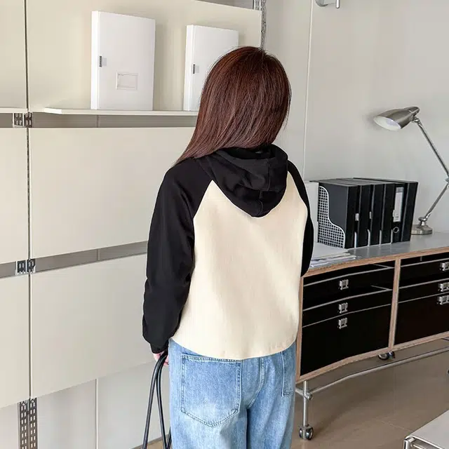 惟友 胖妹妹显瘦女装大码秋装上衣胖女生穿搭胖女孩秋款卫衣 女款 设计感撞色美式复古字母刺绣