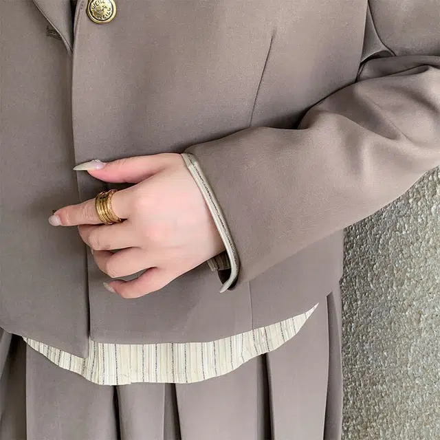 惟友 大码女装穿搭秋款秋装胖女孩显瘦胖妹妹胖女生裙装套装 女款 学院风气质西服衬衫半身裙三件套