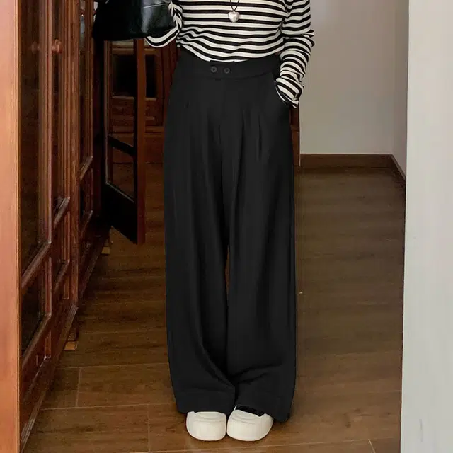 惟友 胖女孩裤子大码女裤长裤西裤胖妹妹显瘦女装胖女生穿搭西装裤 女款
