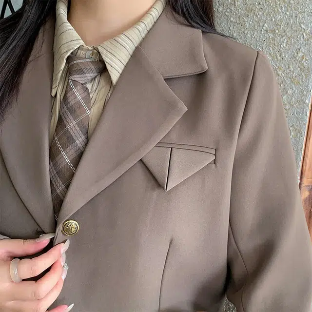 惟友 大码女装穿搭秋款秋装胖女孩显瘦胖妹妹胖女生裙装套装 女款 学院风气质西服衬衫半身裙三件套