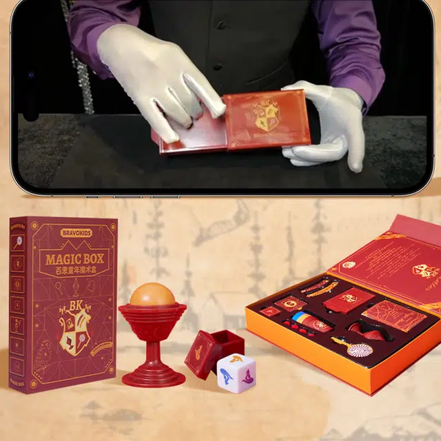 百思童年 魔术盒子 儿童百变玩具 学生魔法道具套装魔术宝箱 玩具