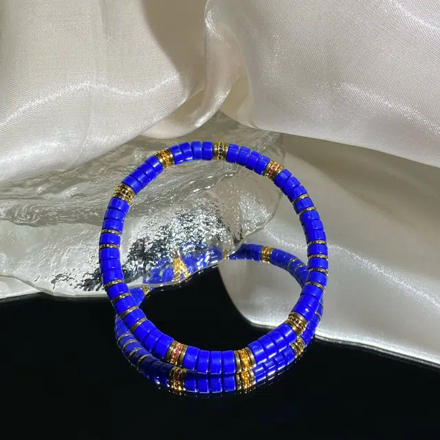 鲤晶 国潮新中式 轻奢小众 时尚 琉璃 手串 男女同款情侣款