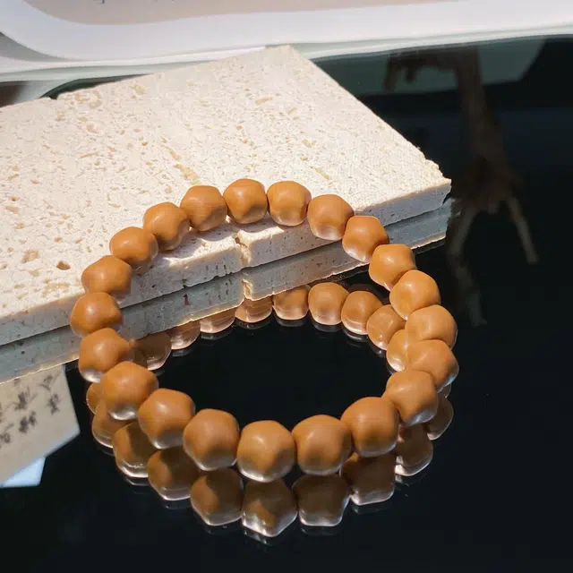 鲤晶 漫天繁星 星星形串珠 猴头核桃 手串 男女同款情侣款