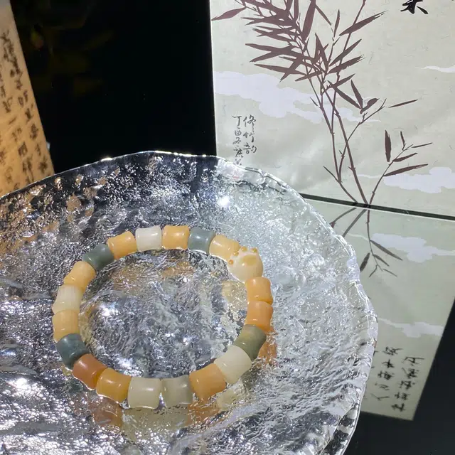 鲤晶 节节高升 招财猫爪 白玉菩提 手串 女款