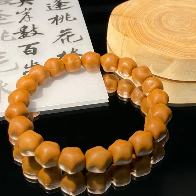 鲤晶 漫天繁星 星星形串珠 猴头核桃 手串 男女同款情侣款