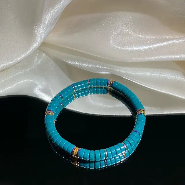 鲤晶 国潮风小众设计复古气质 琉璃 玉石手串 男女同款情侣款