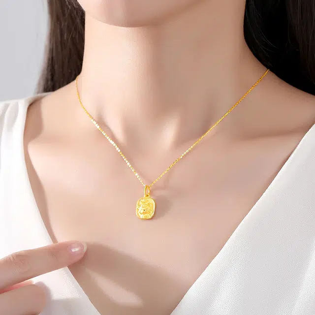 觅宿 快乐虎吊坠 足金 按克计价 项链 女款