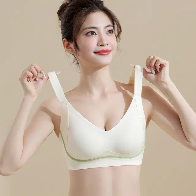 浪莎 无痕聚拢小胸显大舒适无钢圈不空杯收副乳防下垂文胸 女款