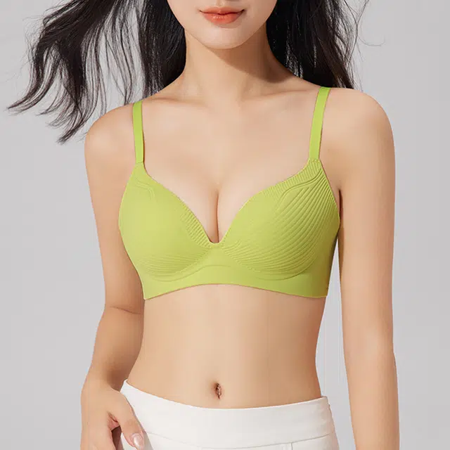 浪莎 提拉无痕内衣小胸聚拢显大收副乳防下垂无钢圈上托透气文胸 女款 组合装