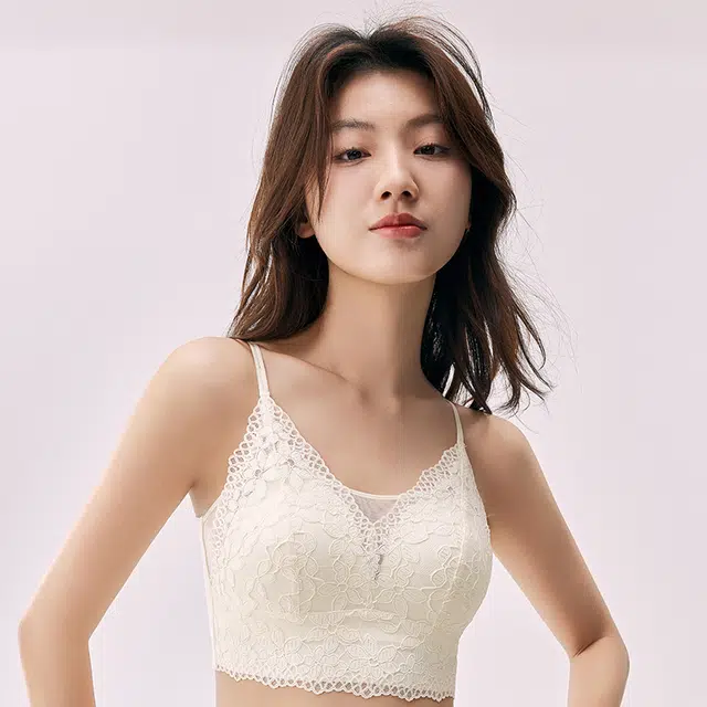 浪莎 聚拢上托提拉法式蕾丝文胸收副乳防外扩防勒痕时尚内衣无钢圈亲肤胸罩 女款 礼袋装