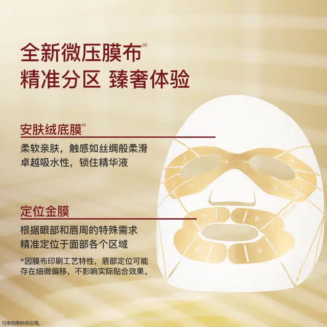 听研 鎏金亮颜瓷肌面膜 舒缓保湿滋润修护补水