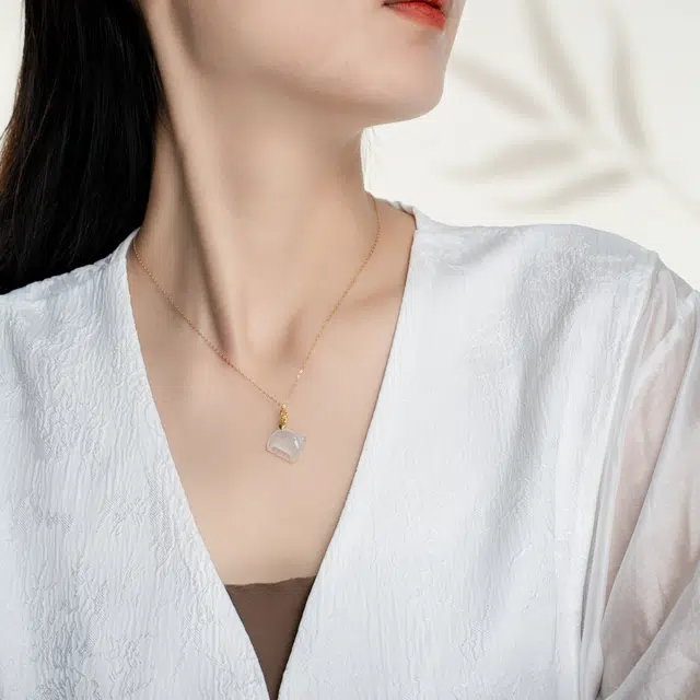 思懿家 新中式 简约风 猫爪梳 玛瑙 项链 女款