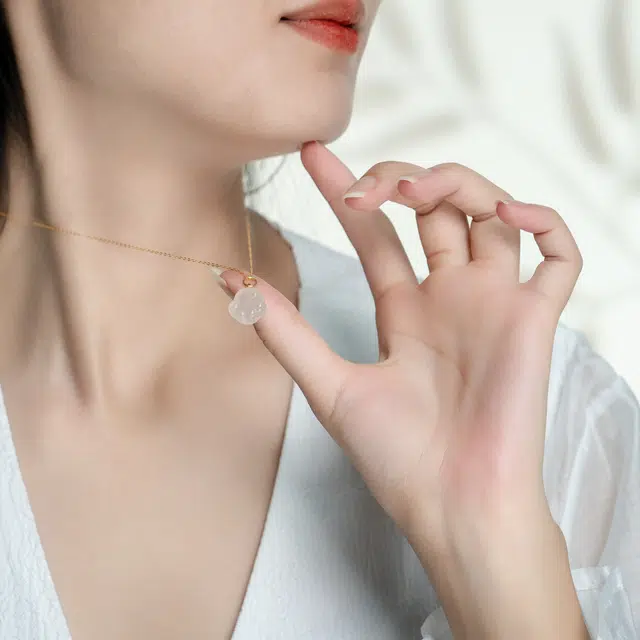思懿家 小猫爪款 可爱风 玛瑙 项链 女款