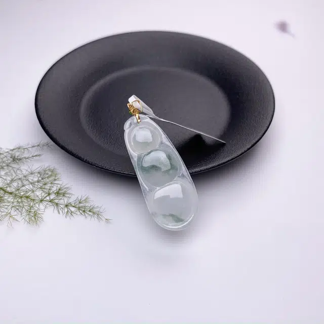 思懿家 飘花豆子 糯种 翡翠吊坠 通用