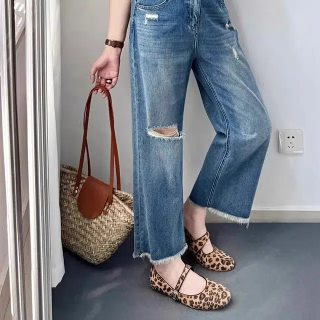 欧阳喜 时尚舒适潮流牛仔裤 女款