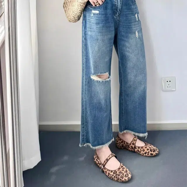 欧阳喜 时尚舒适潮流牛仔裤 女款