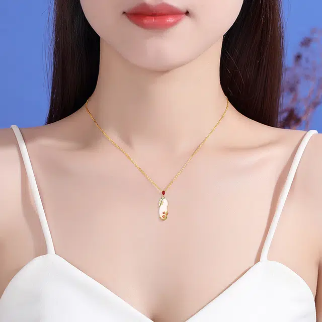 希遇 国潮旗开得胜 中国风民族风新中式汉服旗 项链 女款