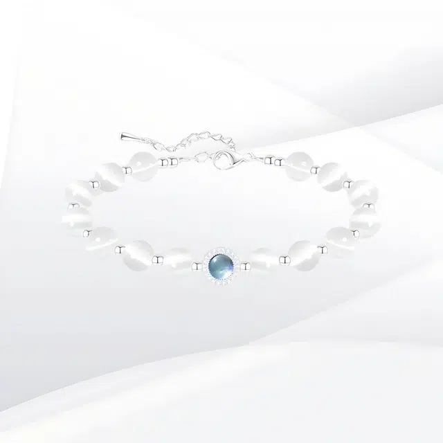 希遇 海韵幻境 精致高级 新中式国潮 轻奢温柔大方小众设计 琉璃 手链 男女同款情侣款