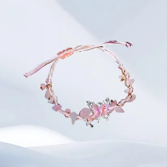 希遇 皓影蝶结 清新简约高级精致轻奢 创意小众设计 温柔大方 日常百搭#好运 合金 手链 女款