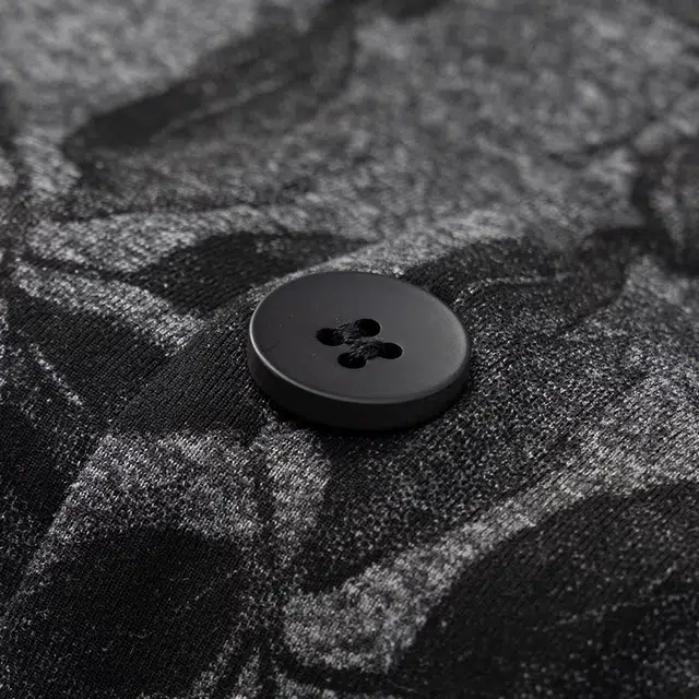 宫蝶 长袖爽肤棉复古风开衫家居服满印宽松可外穿大码睡衣套装 男款