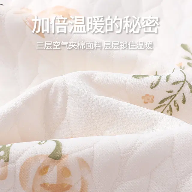 宫蝶 月子服保暖产后哺乳家居服长款夹层棉长袖带胸垫可调节腰围产妇睡衣套装 女款