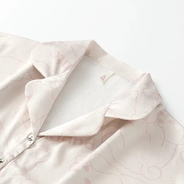 Gongdie Ice Silk Short Sleeve Pajamas