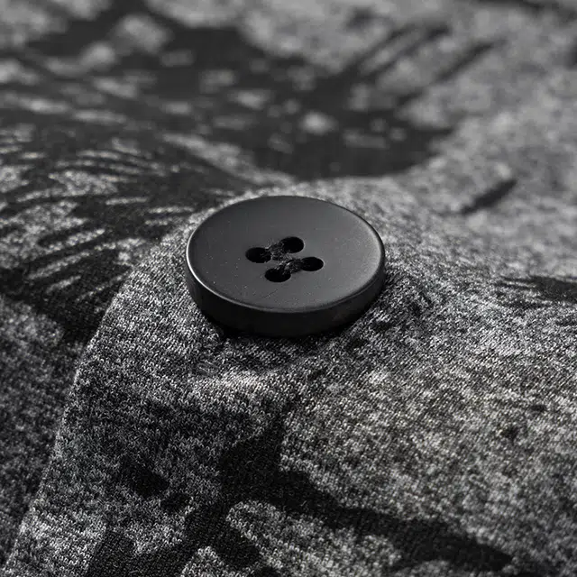 宫蝶 长袖爽肤棉满印家居服宽松复古开衫大码可外穿睡衣套装 男款