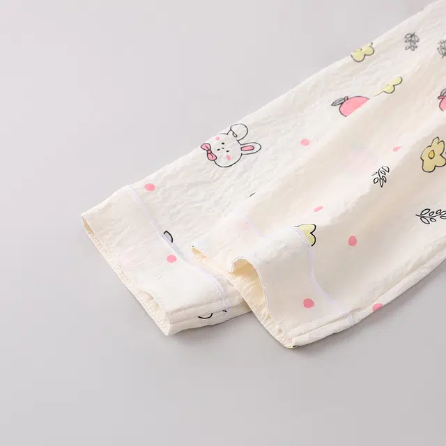 宫蝶 甜美风长袖云朵棉卡通家居服宽松休闲可外穿开衫睡衣套装 女款