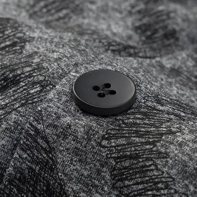 宫蝶 长袖爽肤棉家居服字母满印开衫大码可外穿复古风睡衣套装 男款