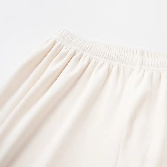 宫蝶 简约保暖长袖家居服厚款可外穿休闲慵懒感开衫睡衣套装 女款